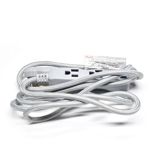 16/3 8 Feet Safety Indoor Extension Cord For Home Extensions Using Cul Cetl Approved With Fabric 3 Outlet
