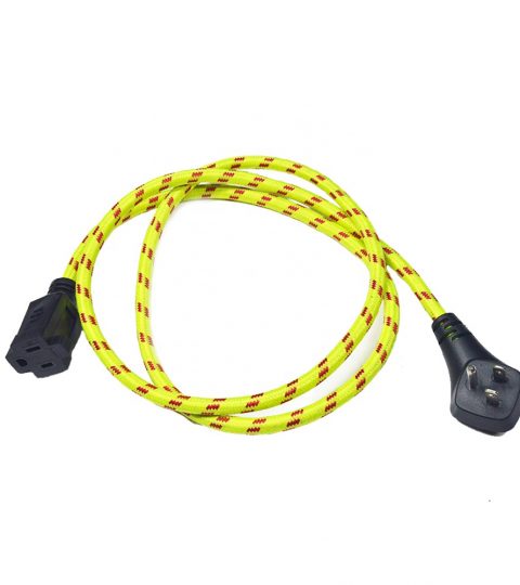 16/3 5 Feet Safety Indoor Extension Cord For Home Extensions Using Cul Cetl Approved With Fabric 1 Outlet