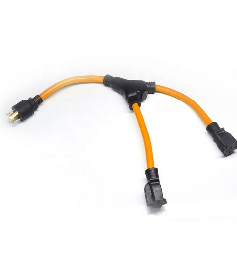 NEMA L14-30P Male Plug To 2 NEMA L5-20 Female Y Type Splitter Power Cord For Home Appliance