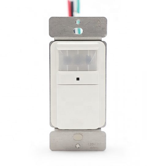 Motion Detector Sensor Light Switch 1000W 1/4HP Single Pole 120VAC,60Hz CUL Approval