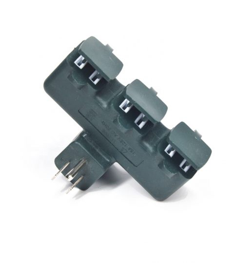 Heavy-Duty Grounded Power Tap – 3 Pack GREEN