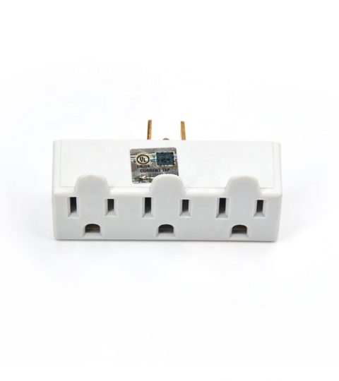 Maximm (3 Pack) 3 Outlet Grounded Wall Tap Adapter, Power Outlet Splitter, Turn One Outlet Into 3 Multi Outlet