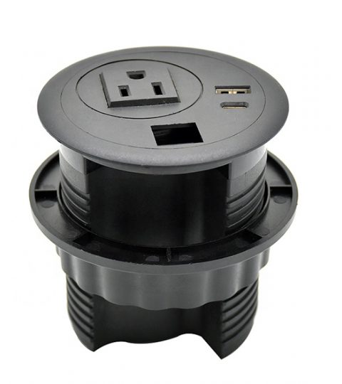 USA 1 AC Usb A+ C Desktop Power Grommet