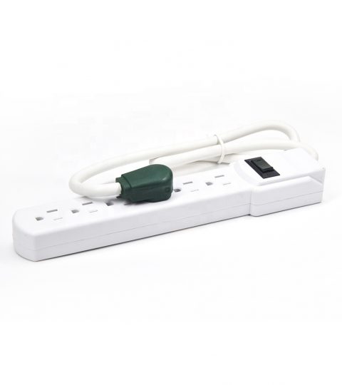 6-Outlet Surge Protector Power Strip 1-Pack, Overload Protection, 4-Foot Cord, 900 Joule – White