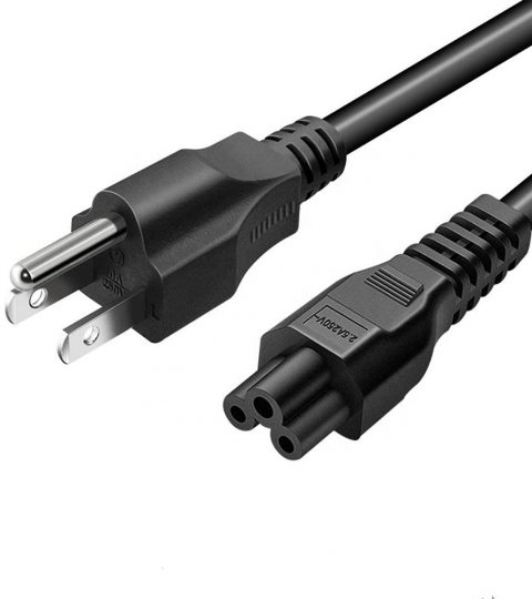 EC-320-C5 3 Prong Mickey Mouse Power Cord NEMA 5-15P To IEC 60320 C5 Power Cable For HP DELL ASUS Sony Lenovo Samsung