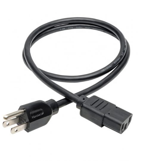 CUL Listed Universal Power Cord NEMA 5-15P To C13 For Computer Printer Power Supply Cord