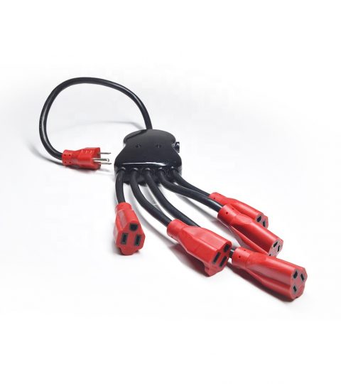 16/3 Power Cord Electrical Outdoor Heavy Duty 220v To Four 9inch Multi Socket Extension Cords
