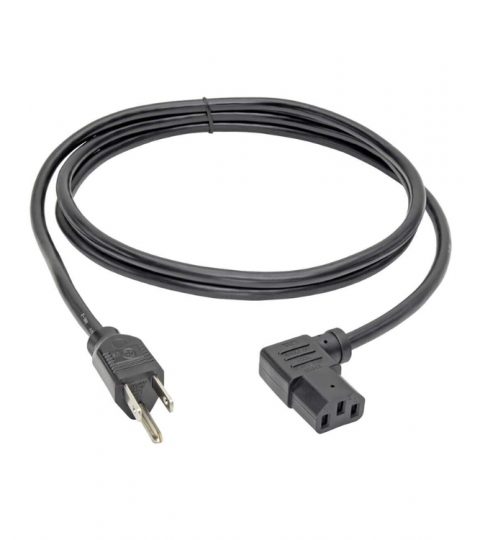 CUL Listed Universal Power Cord NEMA 5-15P To Left Angle IEC-320-C13 For Computer Printer Power Supply Cord