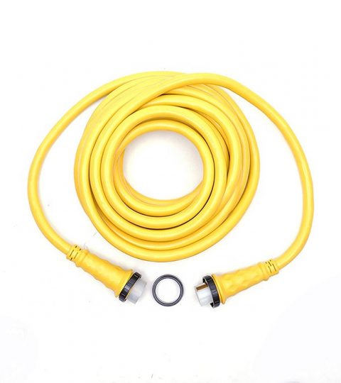 Marine Shore Power Extension Cord 50A Male SS2-50P To Marine 50A Lock Female SS2-50R 25FT CUL CETL APPROVED