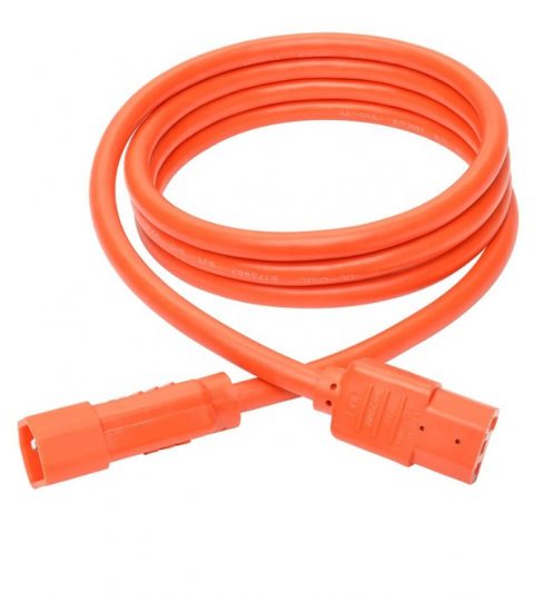 Heavy-Duty Power Extension Cord 15A, 14AWG (IEC-320-C14 To IEC-320-C13) 4-ft