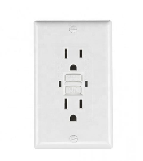 15A CUL Listed Self-test Function GFCI Wall Socket
