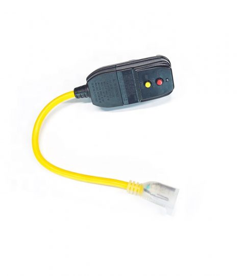 3 Inch Outdoor Locking Socket Extension Cord With 1 Electrical Power Outlets