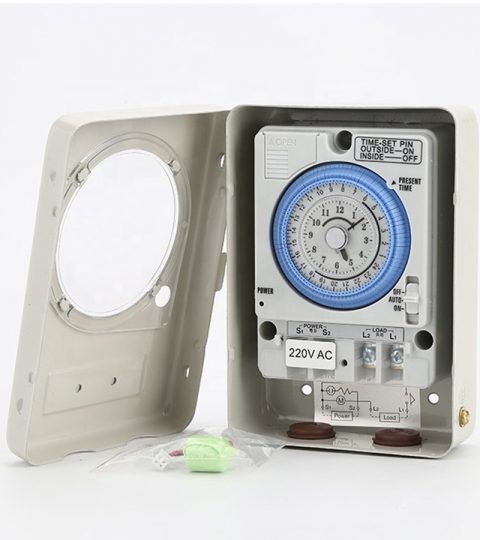 24Hour Automatic Types Of 220V 230V Analog Mechanical Weekly Rotary Time Control Switch TB35 Timer With Battery