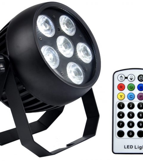 Waterproof IP65 6x18w 6in1 Led Battery Power Wireless Dmx IR Remote Control With Phone APP(WIFI) Control Uplights