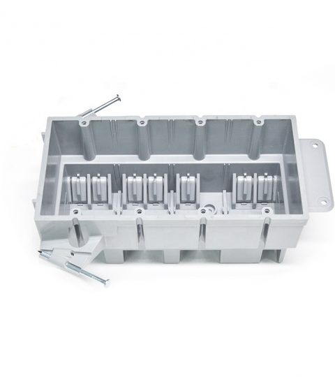 4 GANG DEVICE BOX 69 CI Nonmetallic Cable Box In-Wall Junction Box