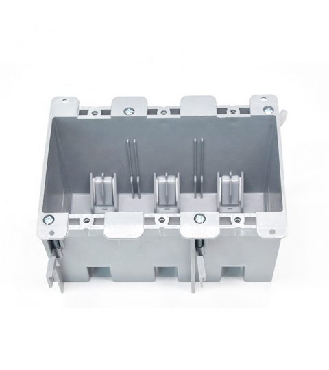 3 GANG DEVICE BOX 55CI ROUND NAIL-ON EL Nonmetallic Cable Box In-Wall Junction Box