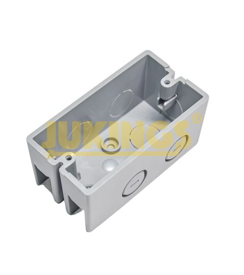 One-Gang Grey PVC Handy Box Nonmetallic Cable Box 12CI In-Wall Switch Junction Electrical Switch Box 2HR