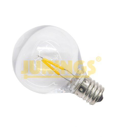 120V 0.6W Shatterproof LED Outdoor String Lights Transparent Flame Retardant With E17 Threaded Base Low Power For Outdoor Use