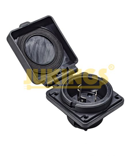 30A 125V Weatherproof RV Electrical Box NEMA L5-30P Outdoor Power Inlet Lockable Copper Plug With Socket