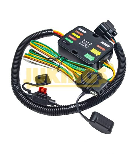 4-Pin Copper Trailer Wiring Harness With PVC Insulation T-Connector Taillight Converter For Any Road Condition Power Cables