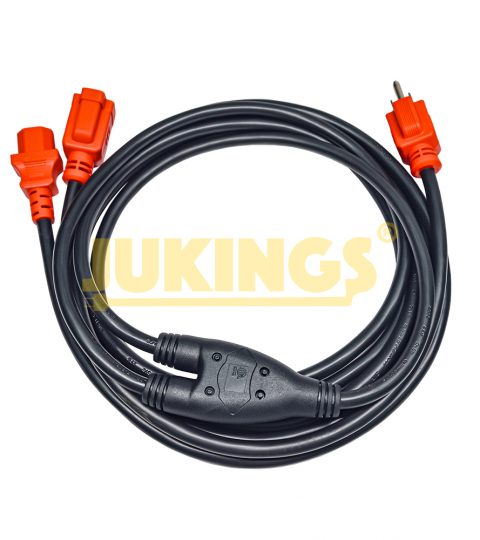 High Quality Nema 5-15P Nema 5-15R IEC13 Power Cord 10A 125V 16/3AWG Copper Conductor ETL Certified Extension Cord For Computer