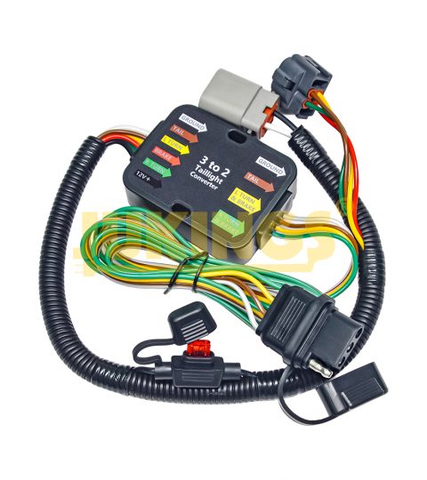 Durable Reliability 4-Pin Trailer Wiring Harness Waterproof Rustproof T-Connector Taillight Converter Kit Copper Conductor