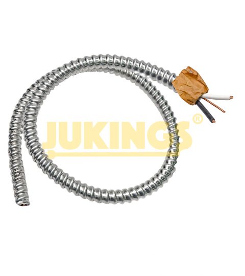 MC-HCF 12/2 14/1 Stranded Copper 600V CUL Listed Interlocked Aluminum Armor Fire Alarm Cable For Hospital Electrical Wires
