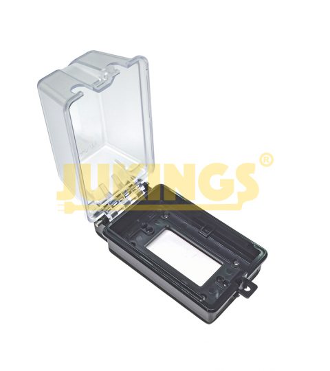 Outdoor Outlet Cover Extra-Duty In-Use Weatherproof Outdoor Decorator, Weatherproof Enclosure, 1-Gang 6.1” H X 3.4” W X 2.8” D, Clear Cover