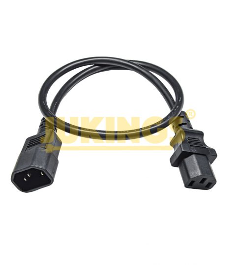 13A 125V IEC320 C14 To C13 Computer Cable 2FT 3G0.75mm² Standard Server Rack Power Distribution
