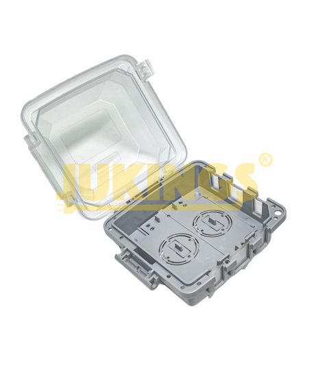 2-Gang Weatherproof Outdoor PVC Decorator Switch Junction Box 6\” H X 6\” W X 3.5\” Nonmetallic Switch GFCI Weather Proof Cover