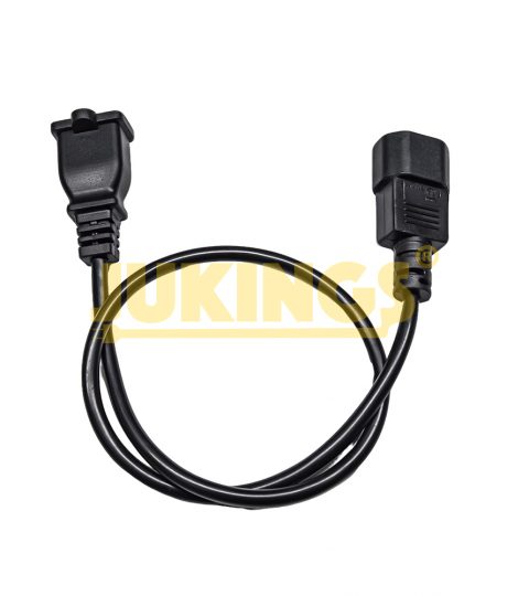 2FT Power Adapter Cord C14 To 1-15R 2G0.75mm² Standard Computer Extension Cord NEMA 1-15R To IEC320 C14