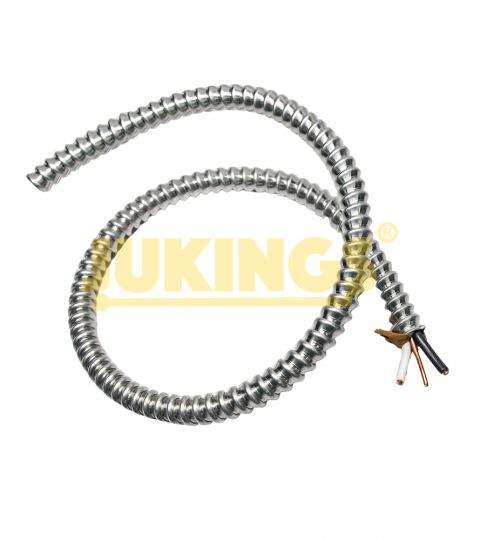 MC-HCF 600V CUL Listed Interlocked Aluminum Armor PVC Fire Alarm Cable 10/2+12/1AWG Stranded Copper For Hospital Industrial