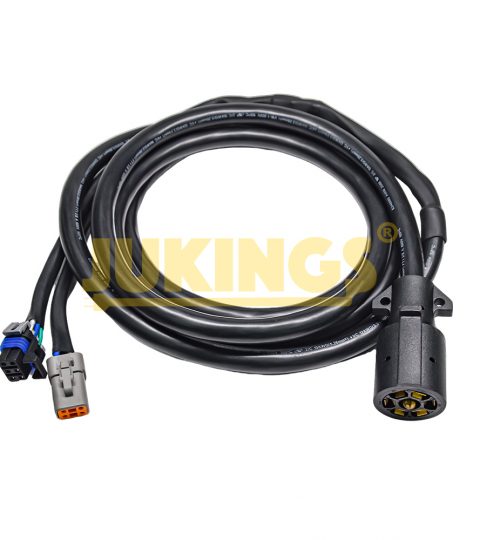 High Quality 7-Pin Modular Trailer Connection Wire Professional Grade 7-Way Trailer Wiring Harness With PVC Stranded Conductor