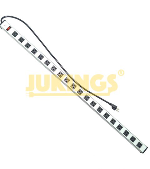 15A 125V Power Strip With 20-Outlets Nema 5-15P To 5-15R Extension Socket And 3FT SJT Extension Cord Plugs & Sockets