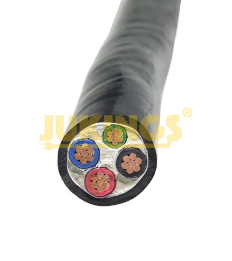 4/3AWG+6/1AWG Sun Res TC-ER Copper Wire THWN-2 Electrical Building Wire With PVC Jacket 90℃ Wet Or Dry Wiring Electric Cable