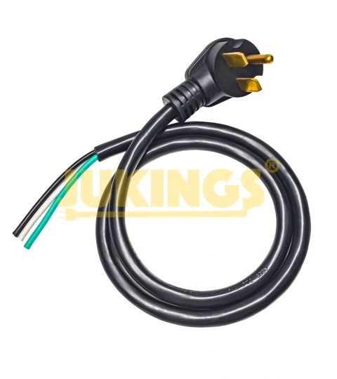 4FT 30A 250V RV Replacement Power Cord With Nema 6-30P Plug ETL Certified SJTOW FT2 PVC Jacket Stripped Female End Type