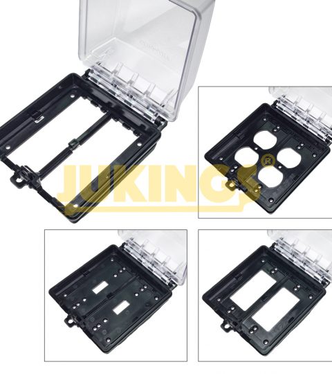 2-Gang Weatherproof Outdoor Outlet Cover Lockable Outdoor Plug And Receptacle Protector For Three Different Forms Of Sockets