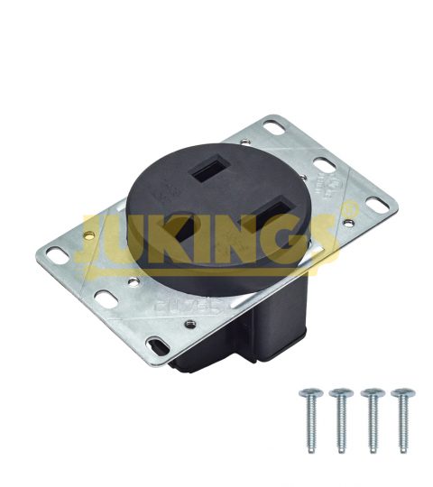 High-Voltage 250V 50A Flush Mounting Welder Receptacle Nema 6-50R PVC Wall Socket With US Plug Standard