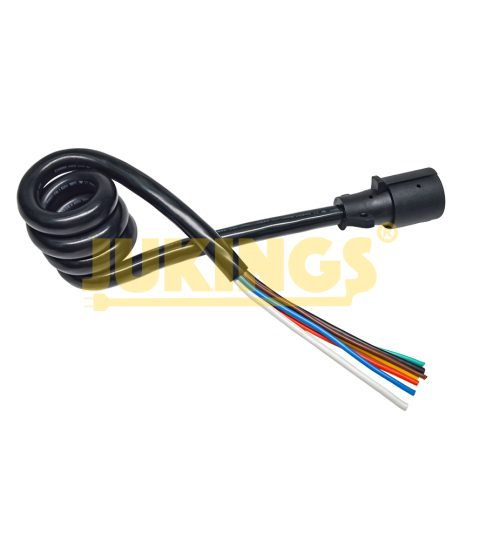 7-Pin USA Standard Power Cable Home Appliance Suitable Trailer Extension Cord US AC Plug PVC Material Female Stripped End