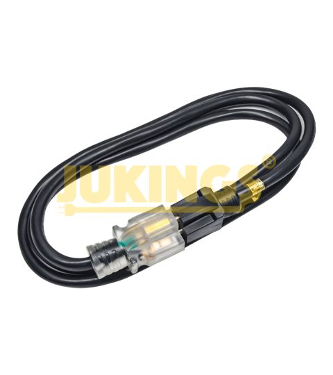 20A 125V 12/3 SJTW Outdoor Extension Cord 100% Copper Nema 5-20P To 5-20R Heavy Duty Extension Cord With Lighted End